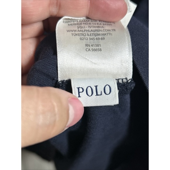 Polo Ralph Lauren Classic Fit Crew Neck Men's T-Shirt Navy Size L - Picture 5 of 6